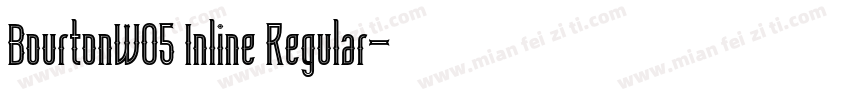 BourtonW05 Inline Regular字体转换